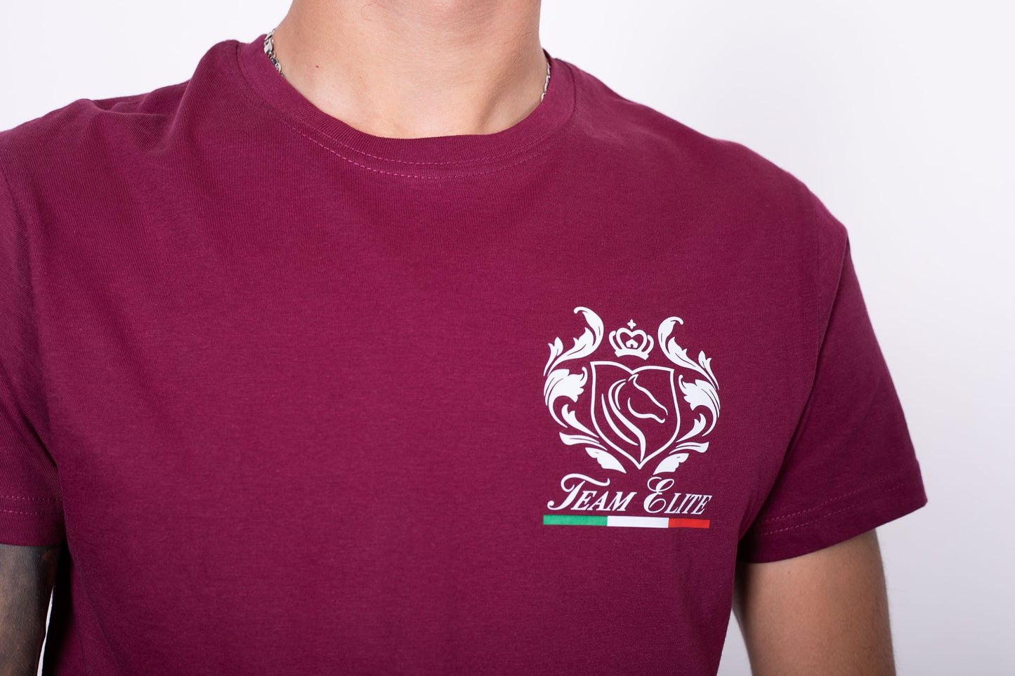 T-Shirt Uomo Team Elite Bordeaux
