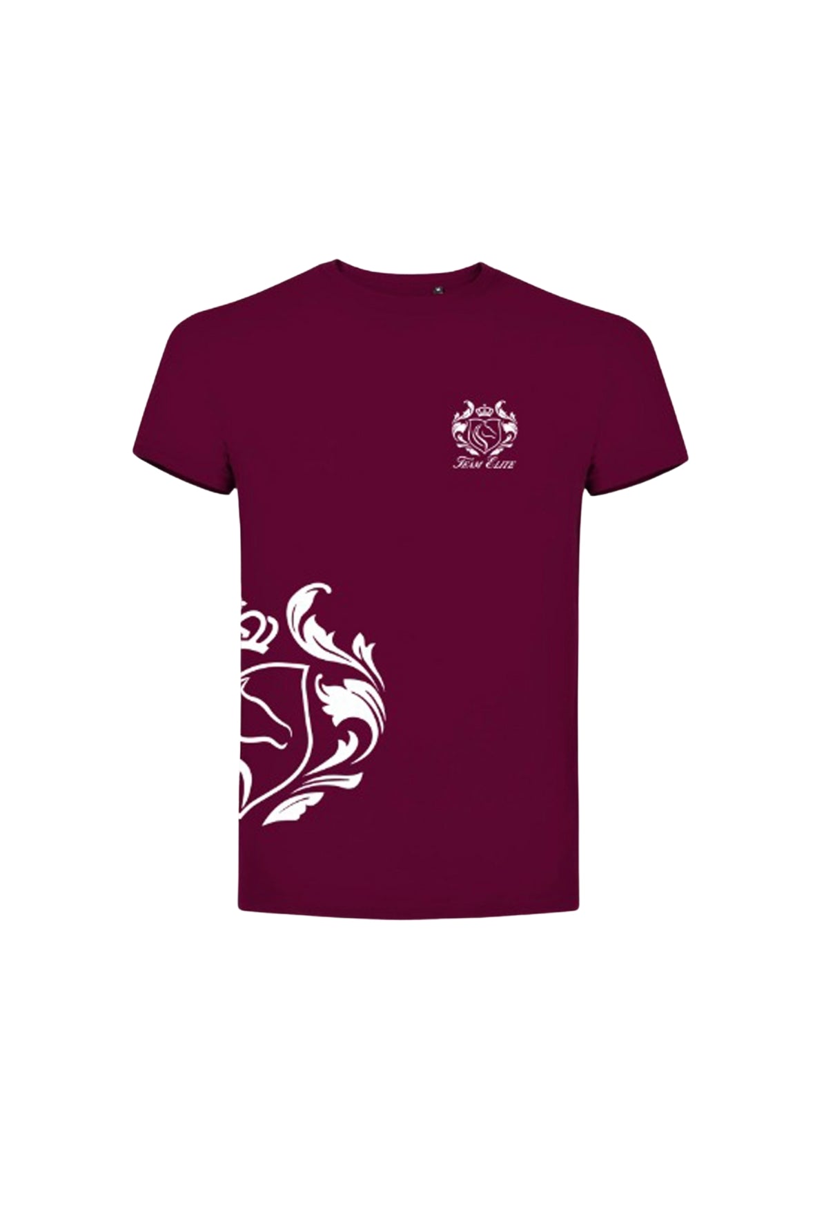 T-Shirt Team Elite Plein Bordeaux