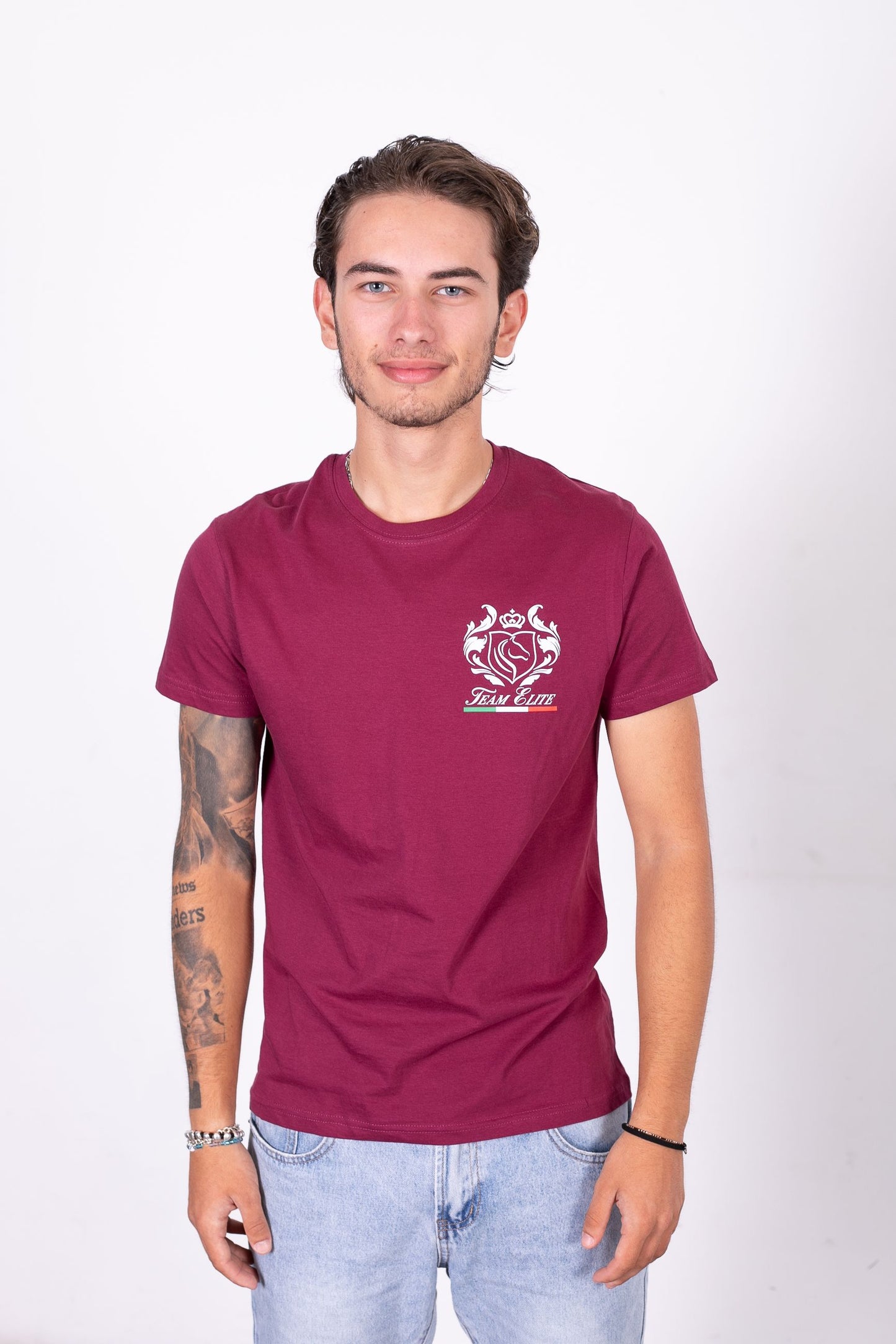 T-Shirt Uomo Team Elite Bordeaux