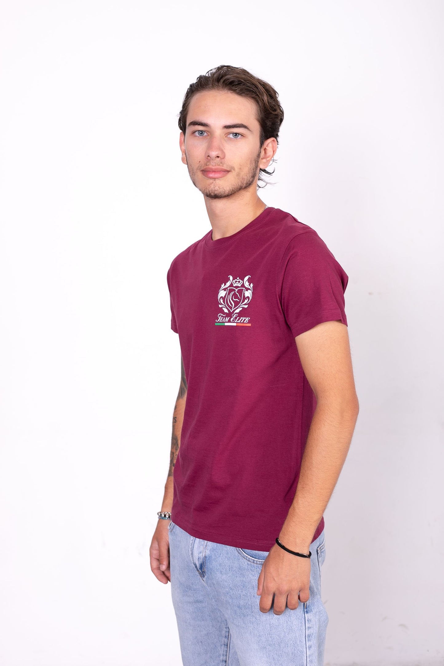 T-Shirt Uomo Team Elite Bordeaux