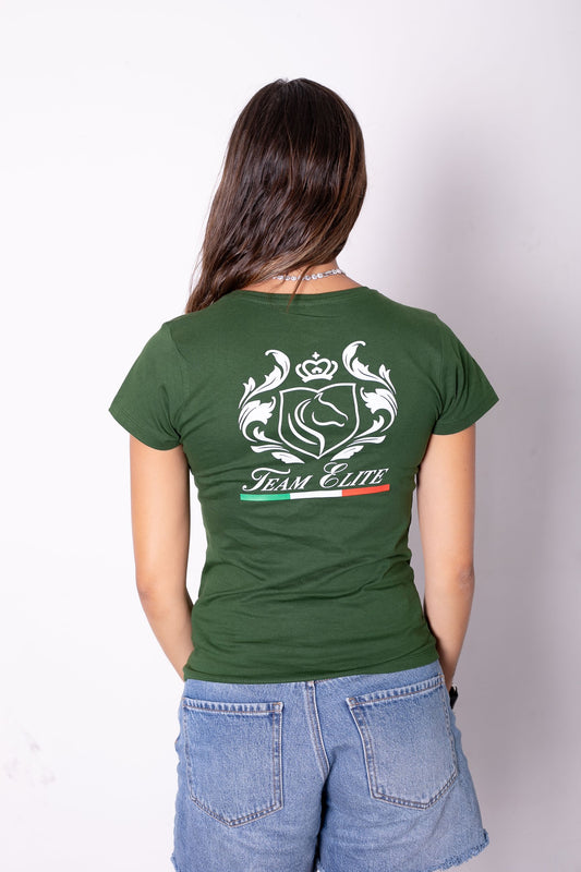 T-Shirt Donna Team Elite Verde