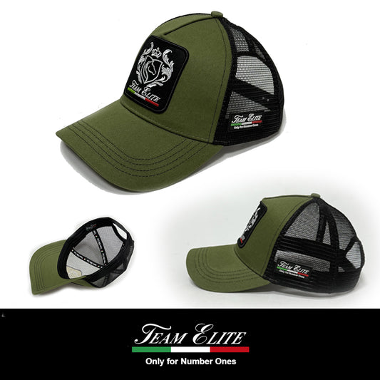 Cappello Baseball Team Elite Premium Verde