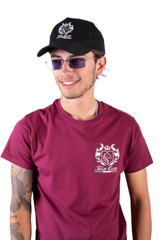 T-Shirt Uomo Team Elite Bordeaux